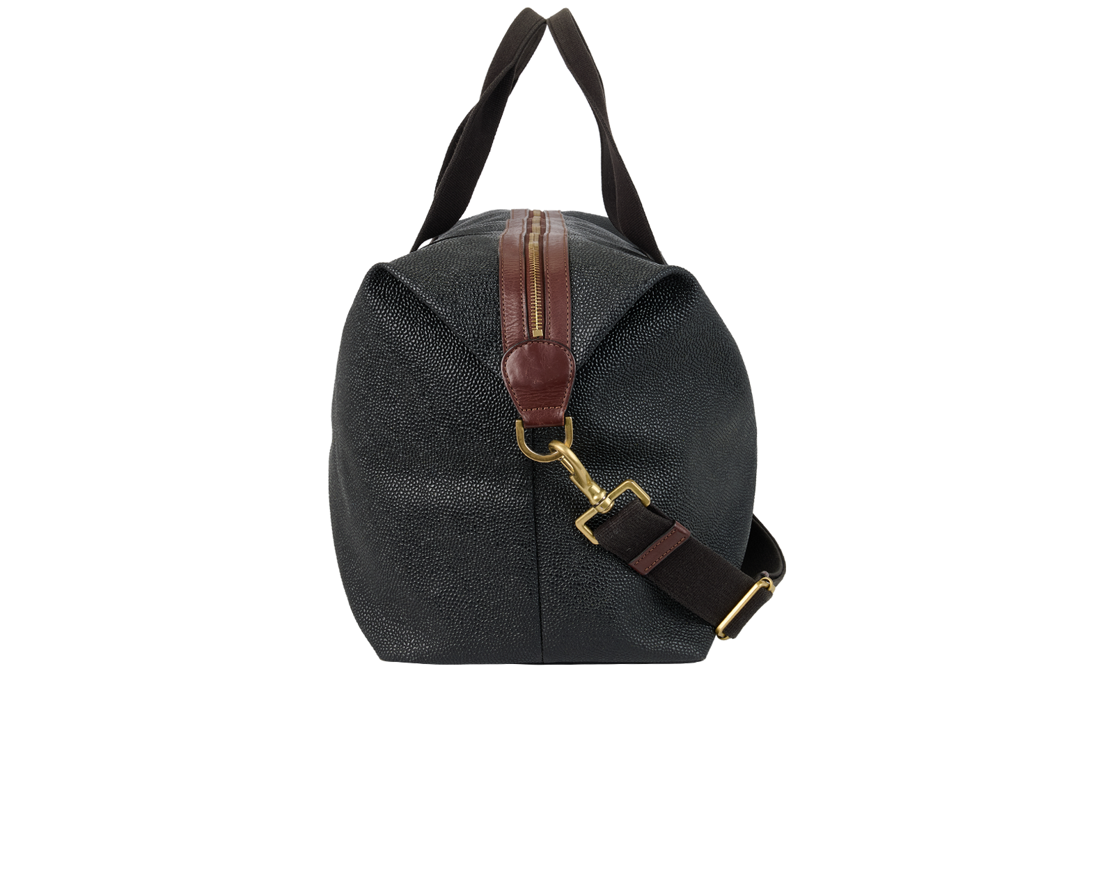 Top Zip Weekender, &pound;320, Handbags, Black, Leather, Bottom view